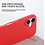 Ntech Hoesje Geschikt voor iPhone 16 Plus – Zacht siliconen liquid backcover – Rood