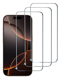 Ntech Tempered glass Geschikt voor iPhone 16 Pro Screenprotectors - 3 Stuks