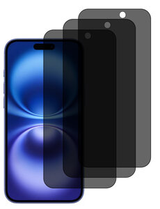 oTronica Privacy Screen protector Geschikt voor iPhone 16 screenprotectors Privacy - 3 Stuks