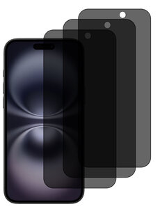 oTronica Privacy Screen protector Geschikt voor iPhone 16 Plus screenprotectors Privacy - 3 Stuks
