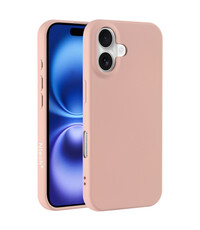 Ntech Hoesje Geschikt voor iPhone 16 – Zacht siliconen backcover – Pink Sand