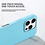 Ntech Hoesje Geschikt voor iPhone 16 Pro – Zacht siliconen liquid backcover – Licht Blauw