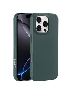 Ntech Hoesje Geschikt voor iPhone 16 Pro – Zacht siliconen backcover – Pine Groen