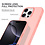 Ntech Hoesje Geschikt voor iPhone 16 Pro – Zacht siliconen liquid backcover – Licht Roze