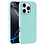 Ntech Hoesje Geschikt voor iPhone 16 Pro – Zacht siliconen liquid backcover – Mint Groen