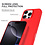 Ntech Hoesje Geschikt voor iPhone 16 Pro – Zacht siliconen liquid backcover – Rood