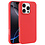 Ntech Hoesje Geschikt voor iPhone 16 Pro – Zacht siliconen liquid backcover – Rood