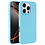 Ntech Hoesje Geschikt voor iPhone 16 Pro Max – Zacht siliconen liquid backcover – Licht Blauw