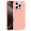 Ntech Hoesje Geschikt voor iPhone 16 Pro Max – Zacht siliconen liquid backcover – Licht Roze