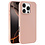 Ntech Hoesje Geschikt voor iPhone 16 Pro Max – Zacht siliconen liquid backcover – Pink Sand