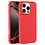 Ntech Hoesje Geschikt voor iPhone 16 Pro Max – Zacht siliconen liquid backcover – Rood