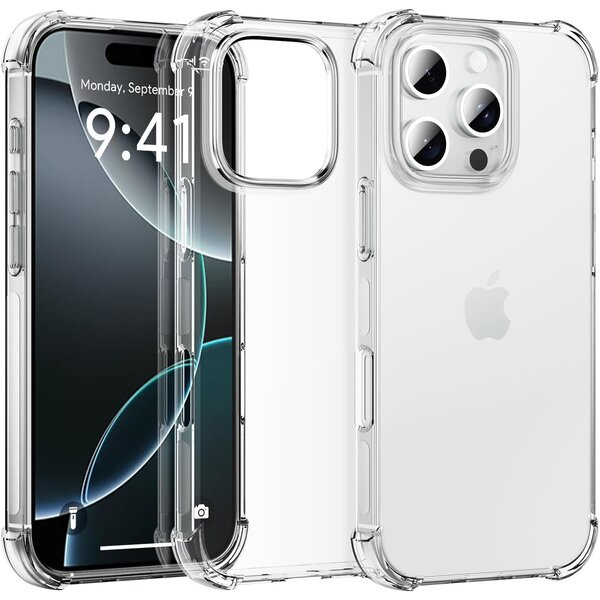 Ntech Hoesje geschikt voor iPhone 16 Pro shockproof backcover – transparant