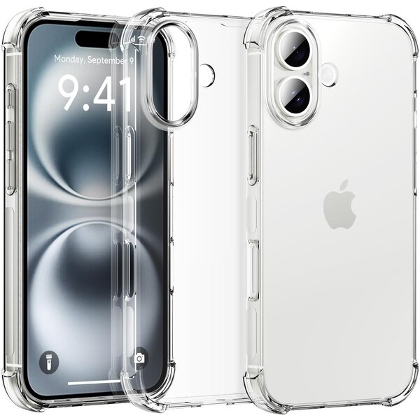 Ntech Hoesje geschikt voor iPhone 16 Plus shockproof backcover – transparant