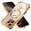 Ntech Hoesje Geschikt voor iPhone 16 Pro Max Magsafe hoes - Lens beschermer – backcover – Transparant/Goud