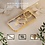 Ntech Hoesje Geschikt voor iPhone 16 Pro Magsafe hoes - Lens beschermer – backcover – Transparant/Goud