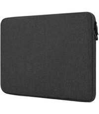 Ntech Hoes Geschikt voor Macbook Air M3 hoes Sleeve Spatwater proof Zwart