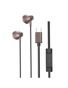 oTronica Oortjes met Draad USB C Zwart 711 Geschikt voor iPhone 16 / 16 Pro / 16 Pro Max