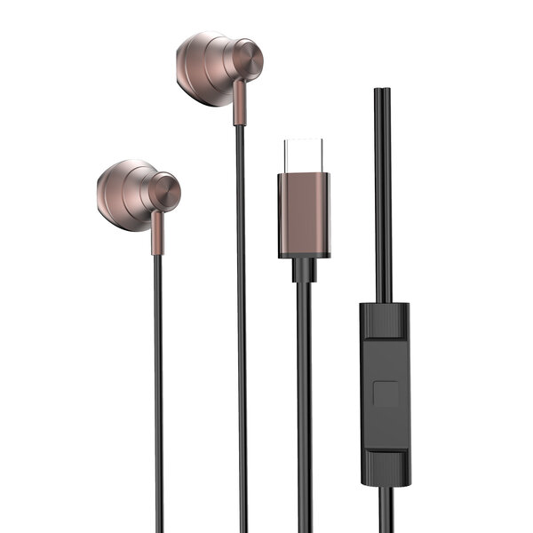 oTronica Oortjes met Draad USB C Zwart 711 - USB-C Aansluiting - In-Ear Oordopjes met Draad - Bedrade Oortjes