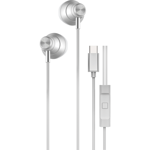 oTronica Oortjes met Draad USB C Wit 711 Geschikt voor iPhone 16 / 16 Pro / 16 Pro Max / 15 / 15 Pro / 15 Plus / 15 Pro Max - oordopjes met Draad - USB-C Aansluiting - In-Ear Oordopjes met Draad - Bedrade Oortjes
