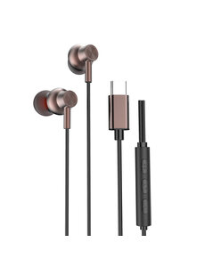 oTronica Oortjes met Draad USB C Zwart 729 Geschikt voor Samsung en iPhone 16 / 16 Pro / 16 Pro Max