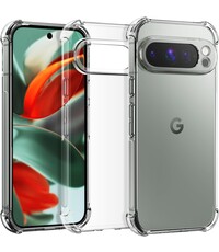 Ntech Hoesje Geschikt voor Google Pixel 9 Pro XL silicone hoesje Transparant