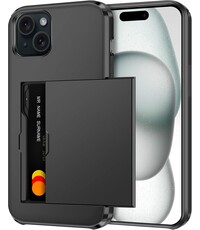 Ntech Hoesje Geschikt voor iPhone 15 Hoesje Zwart