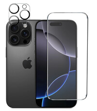 Ntech Tempered glass Screenprotector en Camera lens Protector Geschikt voor iPhone 16 Pro Max - 1+1 Stuk