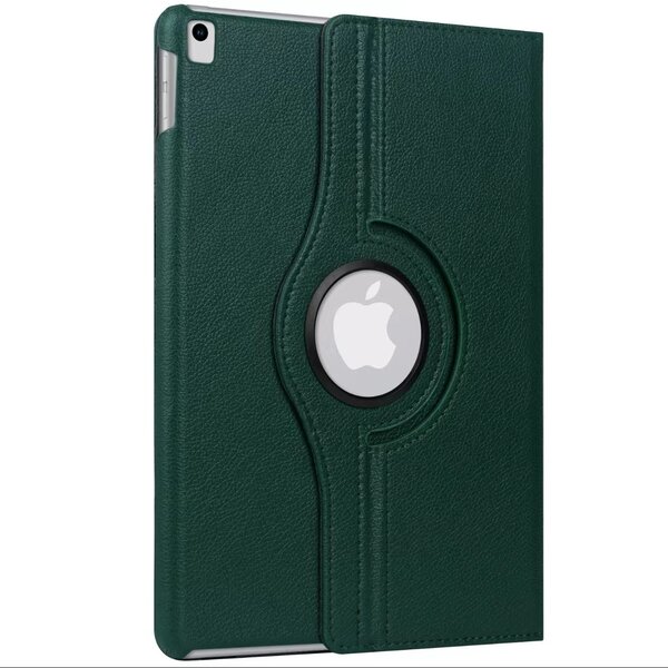 Ntech Ntech - iPad hoes 5e / 6e generatie (2018 / 2017) - 360° draaibaar bookcase - Pine Groen – 9.7 inch cover met standaard