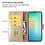 Ntech Hoesje geschikt voor Samsung Galaxy A06 hoesje bookcase Goud - Met screenprotector tempered glass voor Galaxy A06 4G - 2x