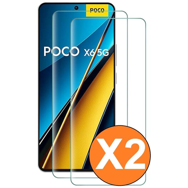 Ntech Ntech Screenprotector geschikt voor Xiaomi Poco X6 - Beschermglas Screenprotector Xiaomi Poco X6 Screen protector gehard glas - screenprotector Poco X6 - 2 Stuks