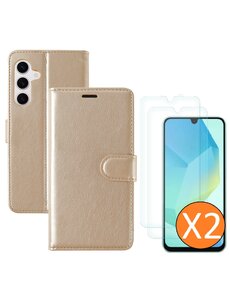 Ntech Hoesje geschikt voor Samsung Galaxy A16 4G / 5G hoesje Goud