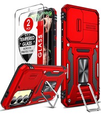 Ntech Hoesje Geschikt voor Samsung Galaxy S24 FE hoesje backcover Rood