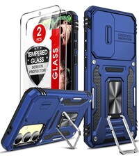 Ntech Hoesje Geschikt voor Samsung Galaxy S24 FE hoesje backcover Blauw
