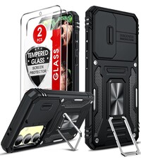 Ntech Hoesje Geschikt voor Samsung Galaxy S24 FE hoesje backcover Zwart