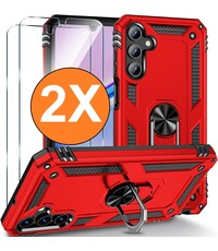 Ntech Hoesje Geschikt voor Samsung Galaxy A16 4G / 5G Hoesje Rood