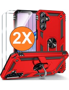 Ntech Hoesje Geschikt voor Samsung Galaxy A16 4G / 5G Hoesje Rood