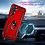 Ntech Hoesje Geschikt voor Samsung Galaxy A16 4G / 5G Hoesje Rood Anti-Shock Hybrid Armor hoesje Met Draaibare Ring Houder - Samsung A16 4G / 5G Screenprotector 2 pack