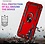 Ntech Hoesje Geschikt voor Samsung Galaxy A16 4G / 5G Hoesje Rood Anti-Shock Hybrid Armor hoesje Met Draaibare Ring Houder - Samsung A16 4G / 5G Screenprotector 2 pack