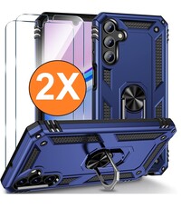 Ntech Hoesje Geschikt voor Samsung Galaxy A16 4G / 5G Hoesje Blauw