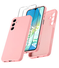 Ntech Hoesje geschikt voor Samsung Galaxy A16 4G / 5G Hoesje siliconen Licht Roze