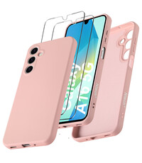 Ntech Hoesje geschikt voor Samsung Galaxy A16 4G / 5G Hoesje siliconen Pink Sand