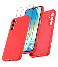 Ntech Hoesje geschikt voor Samsung Galaxy A16 4G / 5G Hoesje siliconen Rood