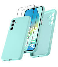 Ntech Hoesje geschikt voor Samsung Galaxy A16 4G / 5G Hoesje siliconen Mint Groen