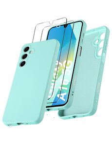 Ntech Hoesje geschikt voor Samsung Galaxy A16 4G / 5G Hoesje siliconen Mint Groen