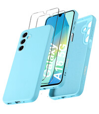 Ntech Hoesje geschikt voor Samsung Galaxy A16 4G / 5G Hoesje siliconen Licht Blauw