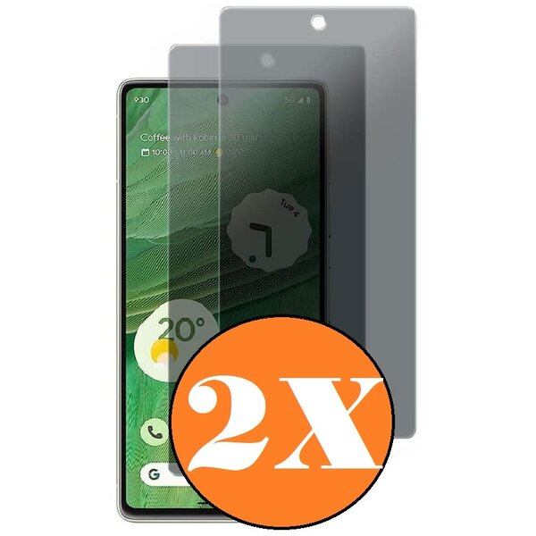Ntech Privacy Geschikt voor Google Pixel 7 screenprotector Privacy glass - 2 Stuks - Full screen protector tempered glass Google Pixel 7