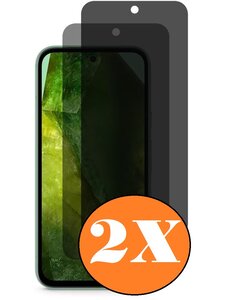 Ntech Privacy Geschikt voor Google Pixel 8a screenprotector Privacy glass
