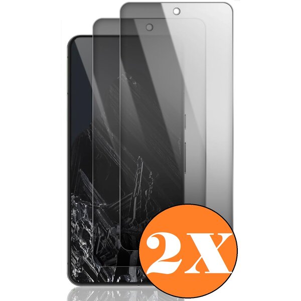 Ntech Privacy Geschikt voor Google Pixel 8 Pro screenprotector Privacy glass - 2 Stuks - Full screen protector tempered glass Google Pixel 8 Pro