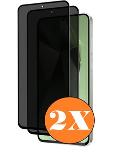 Ntech Privacy Geschikt voor Samsung S24 FE screenprotector Privacy glass - 2 Stuks