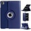 Ntech Hoes geschikt voor iPad Pro 11 inch M5 2025/M4 2024 hoes Donker Blauw - iPad pro 2025 hoes M5 hoes 360° draaibare Bookcase